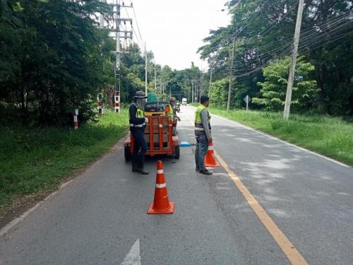 ซ่อมบำรุงถนนทรุด บริเวณหมู่บ้านศูนย์แพทย์ 4 มหาวิทยาลัยขอนแก่น